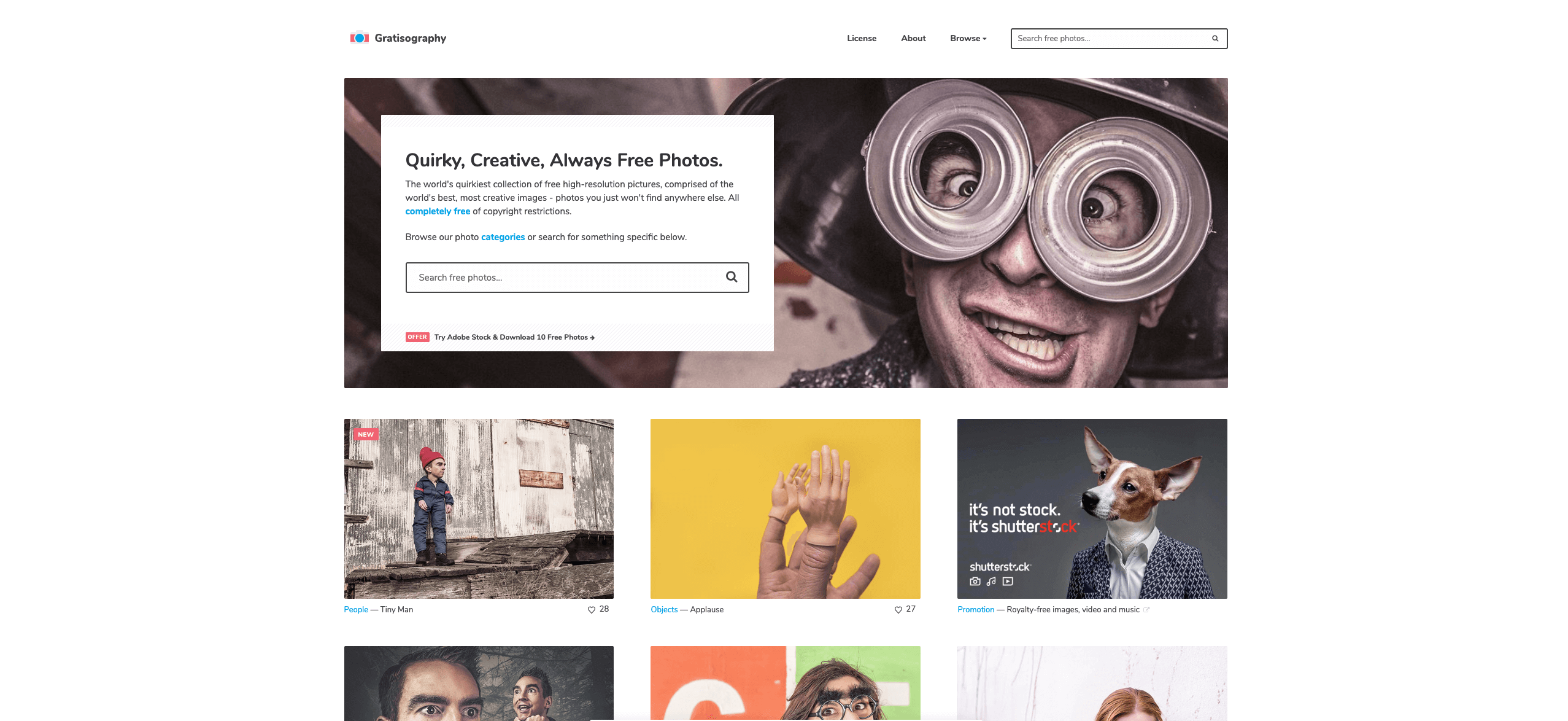 Gratisography - a quirky stock image website