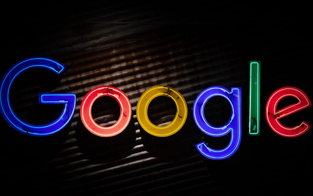 Dark Google Neon Sign